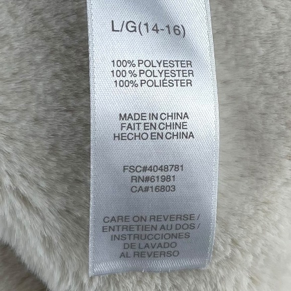 Signature Collection Fur Lined Faux Suede Jacket Tan Large Winter - Picture 10 of 11